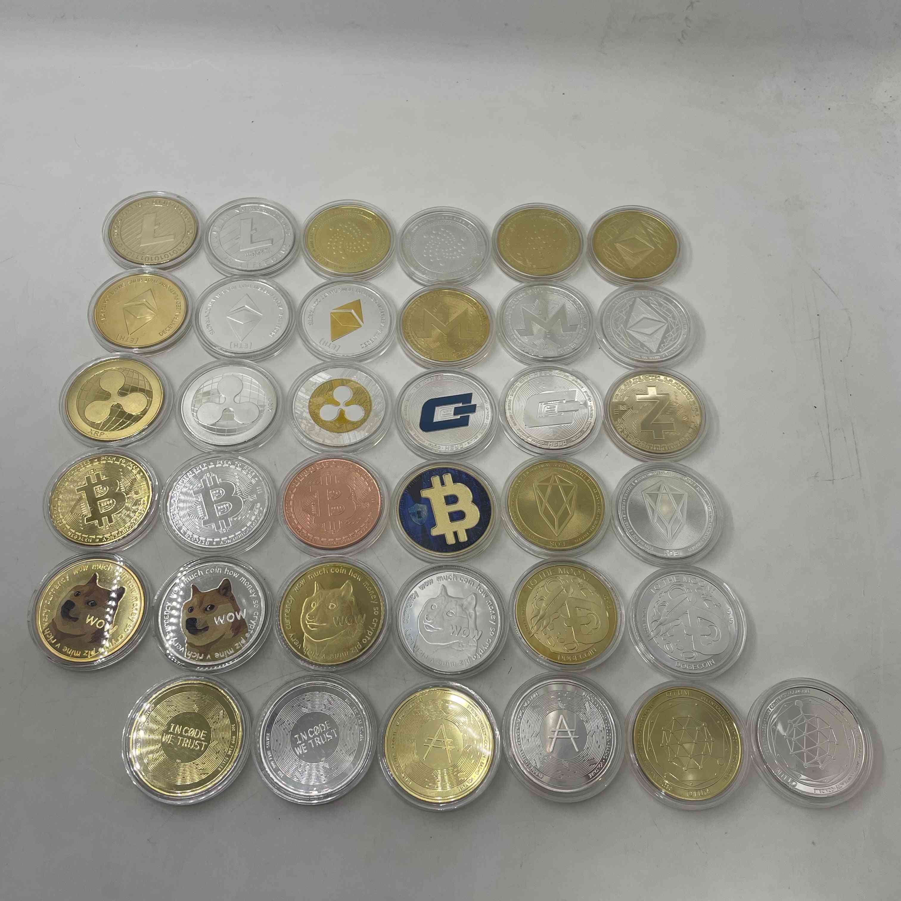 Dogecoin Coin Gold Plated Bitcoin