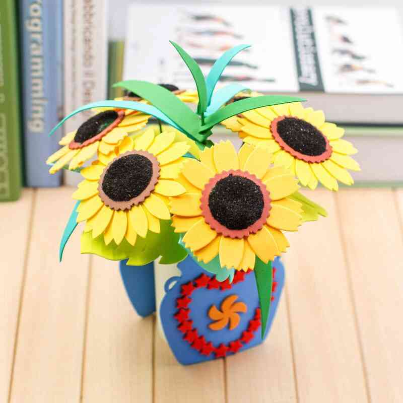 Toys For Crafts Kids Diy Handmade Potted Plants Kindergarten Early Learning Education Montessori Teaching Aids Eva