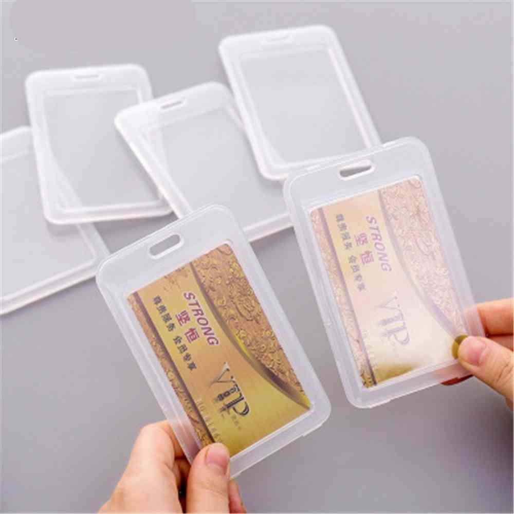 Dustproof Transparent High Quality Durable Pvc Id Card Holder..
