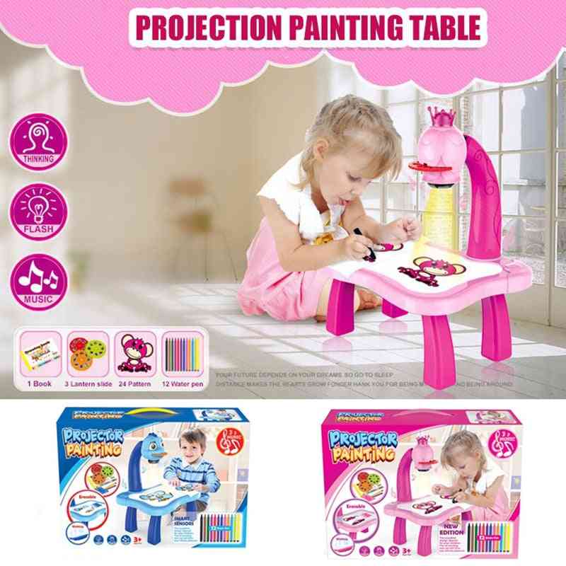 Musical Projector- Projection Painting, Drawing Table Desk