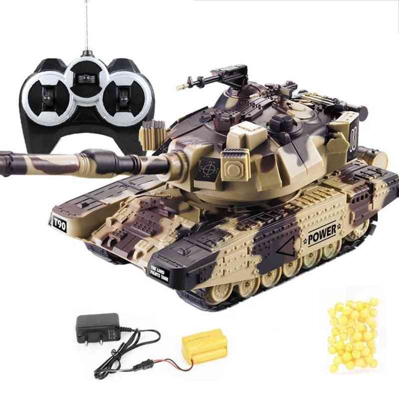 Military War Rc Battle Tank Heavy Large Interactive Remote Control Toy