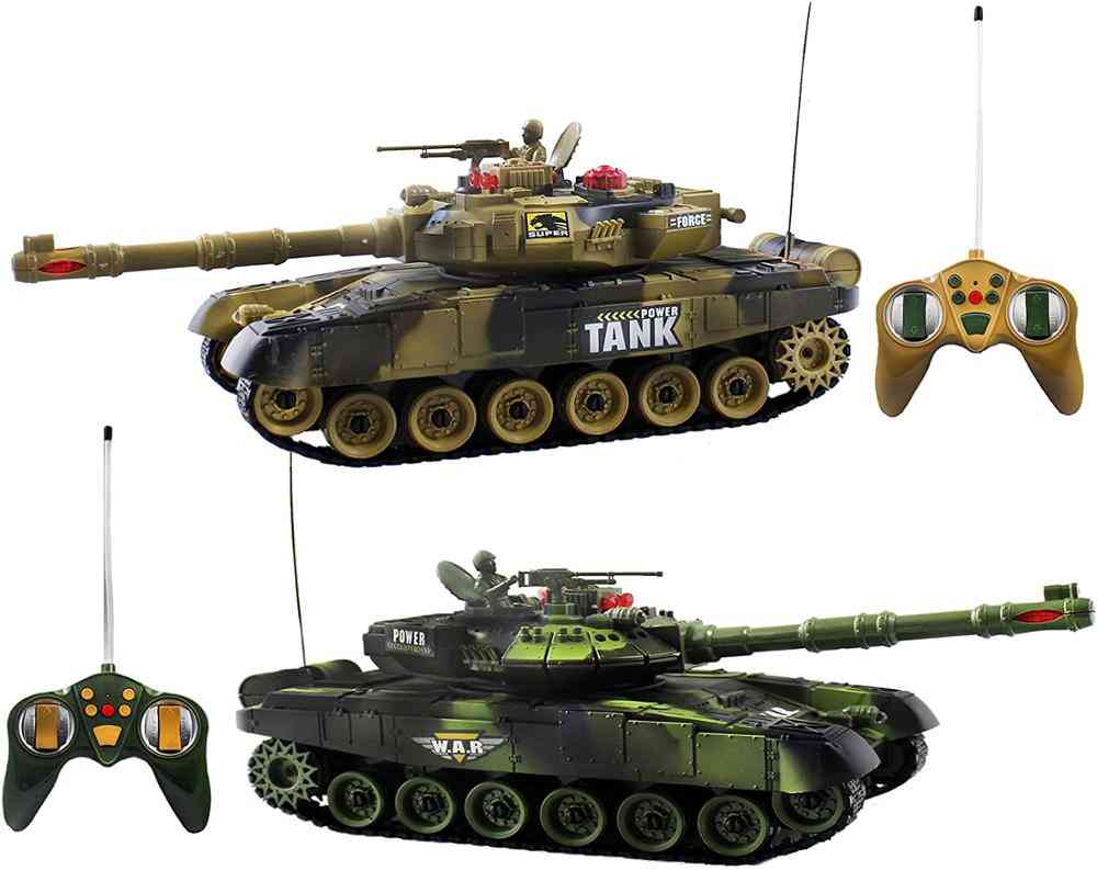 2.4g Fighting Battle Tanks With Led Life Indicators- Realistic Remote Control