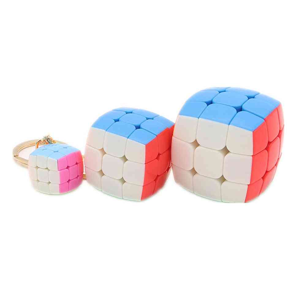 Yongjun Pillowed Magic Puzzle Antistress Keychain Professional Cube Toy