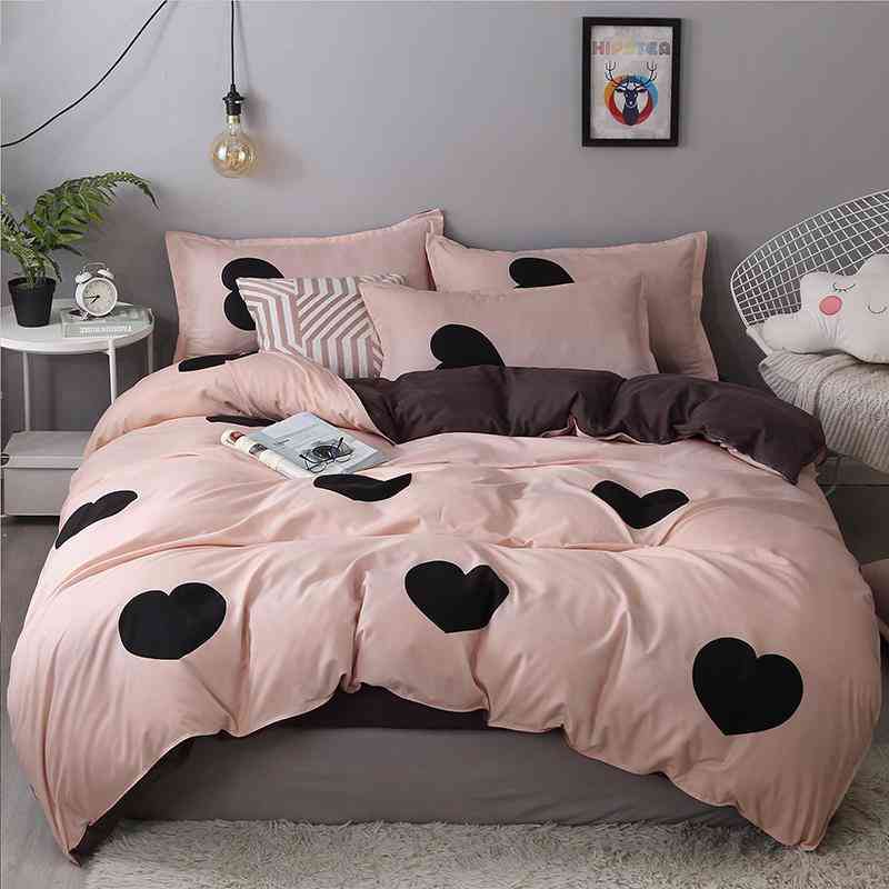 Sängkläder med prickhjärta och söta sängkläder - 2