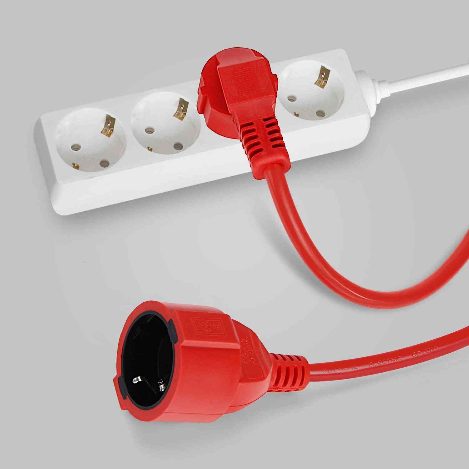 Power Strip Extension Cord 5/10/20m Cable Eu Sockets Electrical Plug