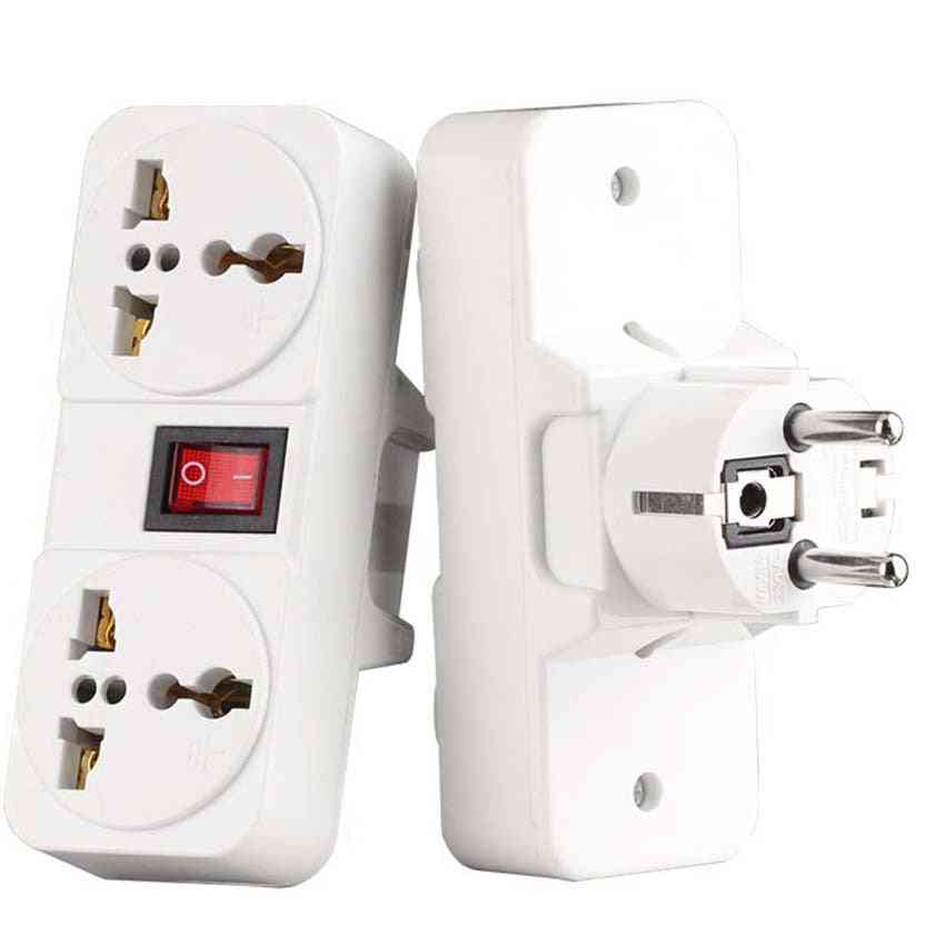 Outlet Extend Converter Plug Adaptor With On Off Switch