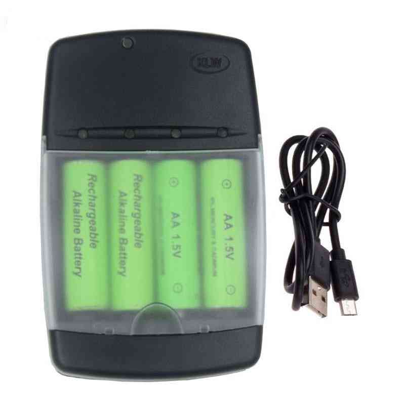 Rechargeable Battery Smart Charger With Intelligent Led Indicator