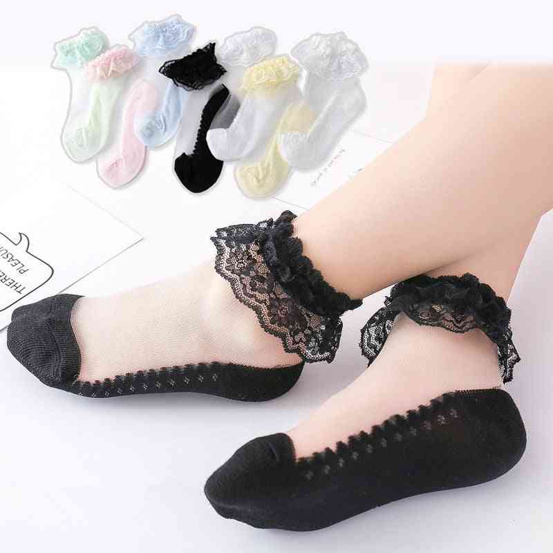 Spring Summer Autumn Baby Kids Fashion Lace Ruffle Frilly Ankle Short Socks