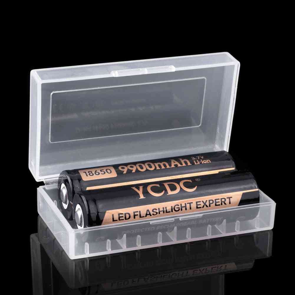 Hard Plastic 18650 Battery Storage Box Case Holder