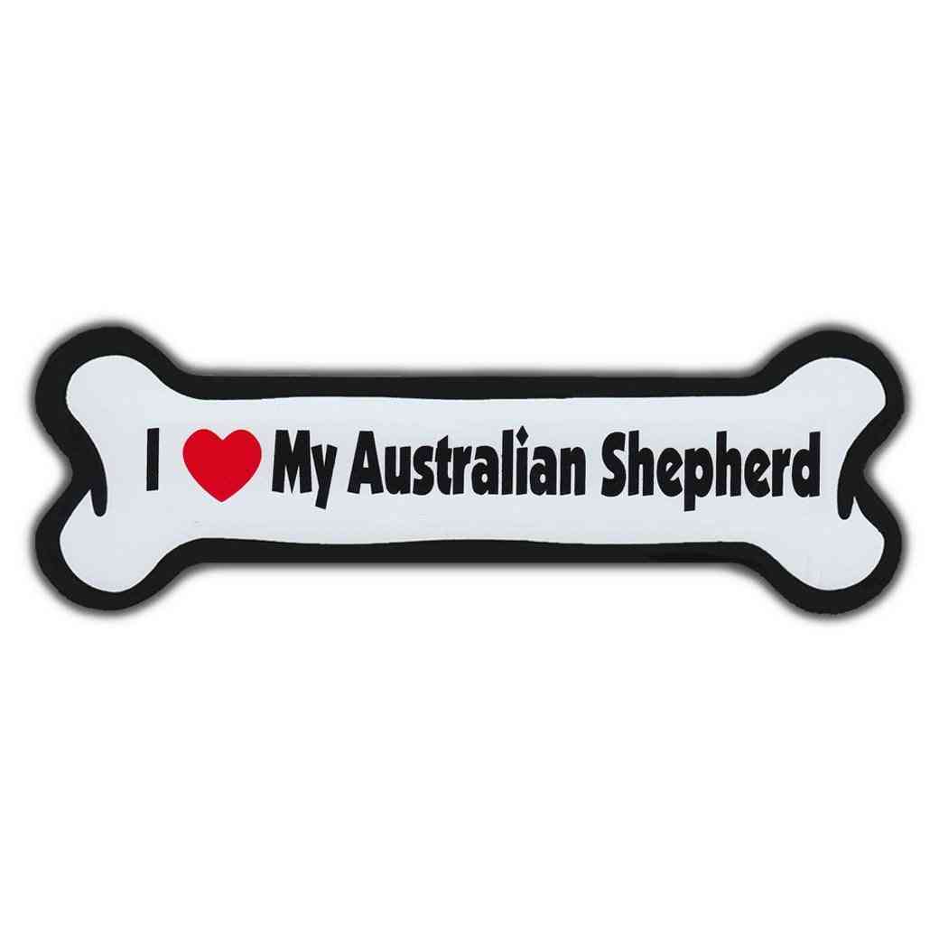 Hundebensmagnet - jeg elsker min australske hyrde
