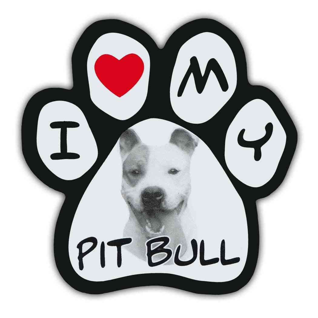 Kuva tassumagneetti - i love my pit bull
