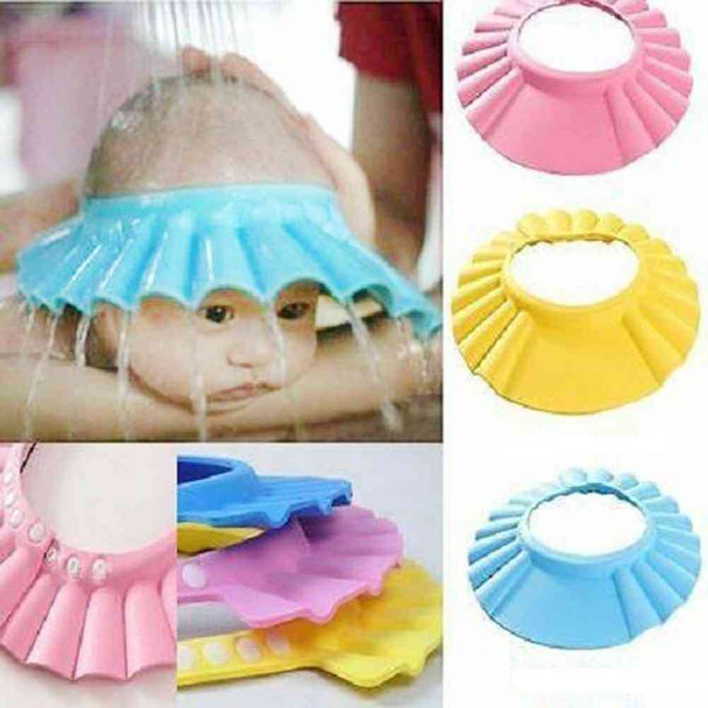 Ear Protection Soft Adjustable Baby Shower Cap
