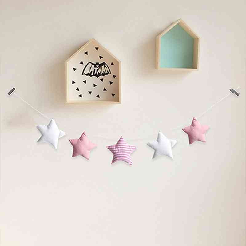 Room Wall Hanging Decor Tent Bed Star Garland String Decoration