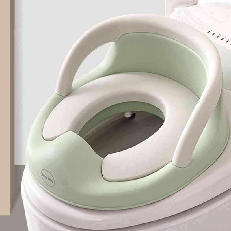 Potty Training Seat, Cushion Handle And Backrest Toilet Trainer