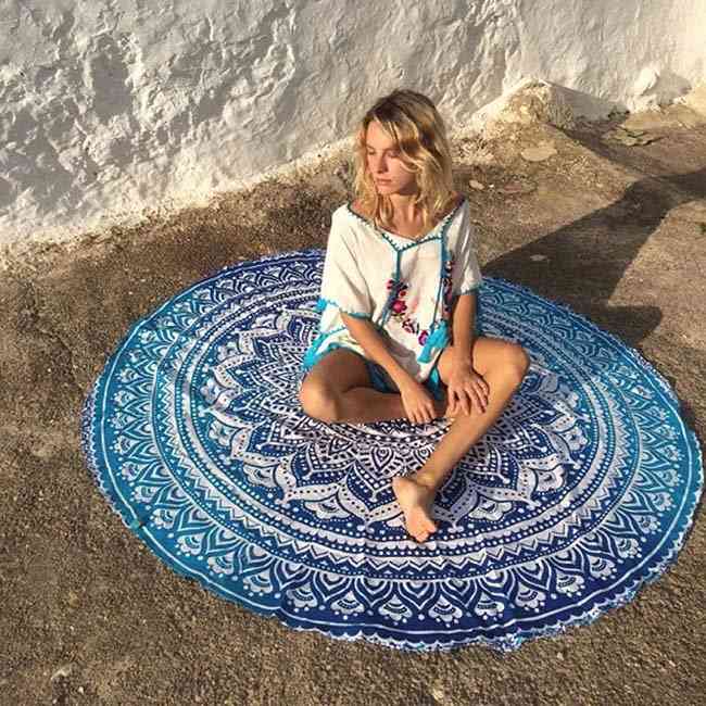 Mandala Round Yoga Mat