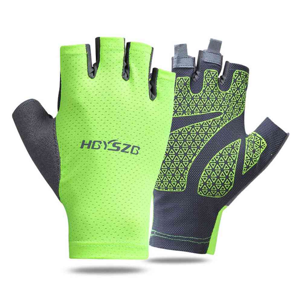Silica Gel Non-slip Half-finger Gloves For Outdoor Sports