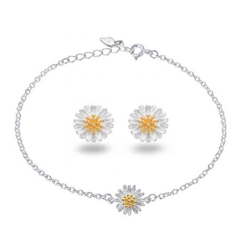 Romantic Sweet Daisy Flower Jewelry Sets