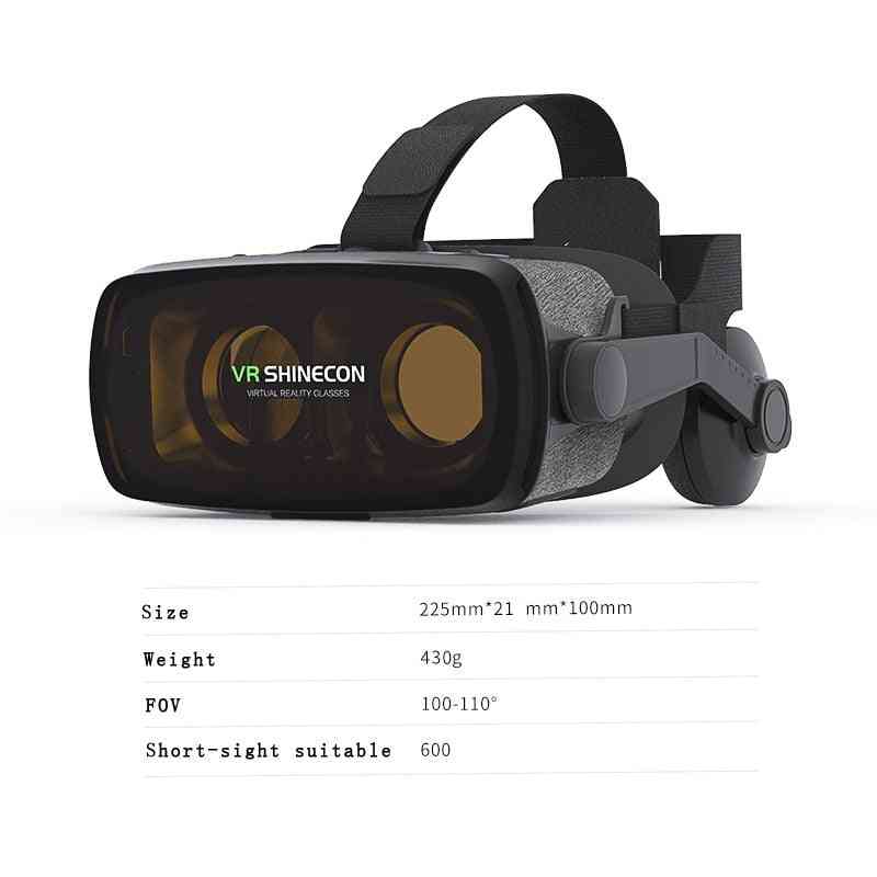 Game Lovers Vr Shinecon Virtual Reality 3d Glasses Goggle Cardboard Headset Box