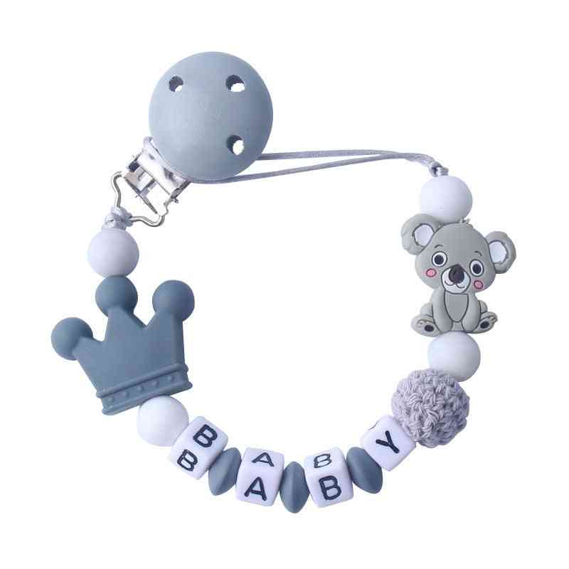 Baby Pacifier Clips Koala Pacifier Chain Holder For Baby Soother Chew Toy