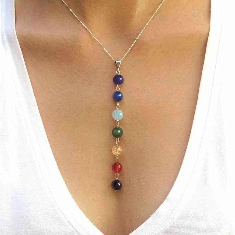 Stone Beads Pendant Necklace Women Necklaces Jewelry