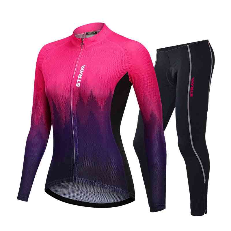 Long Cycling Suit, Thick Quick Dry Cycling Jerseys