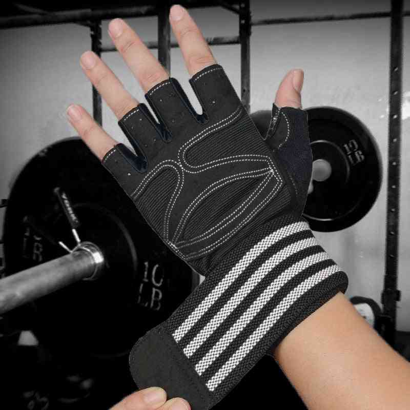 Unisex Workout Fitness Weightlifting Gloves With Wrist Support