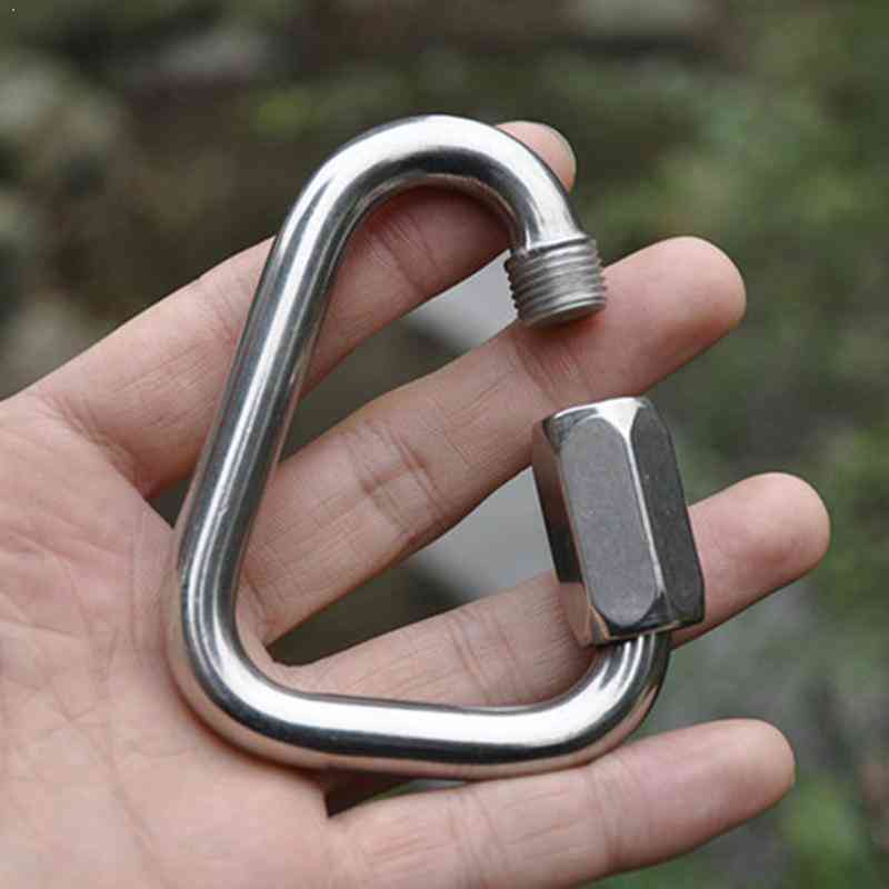 Triangelform bergklättring stål karbinhake låsspänne