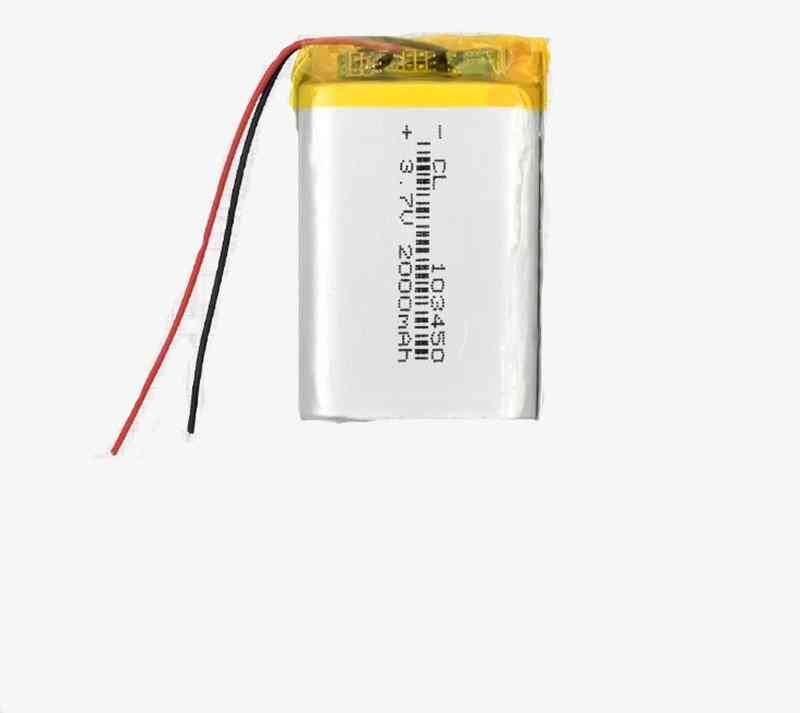 Oppladbart batteri for mp3 gps dvd -opptaker