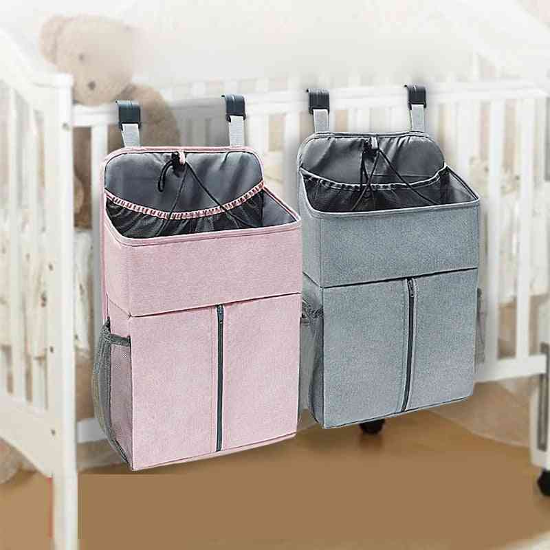 Baby Bed Organizer Hanging Bags For Newborn Crib Diaper Storage Bags