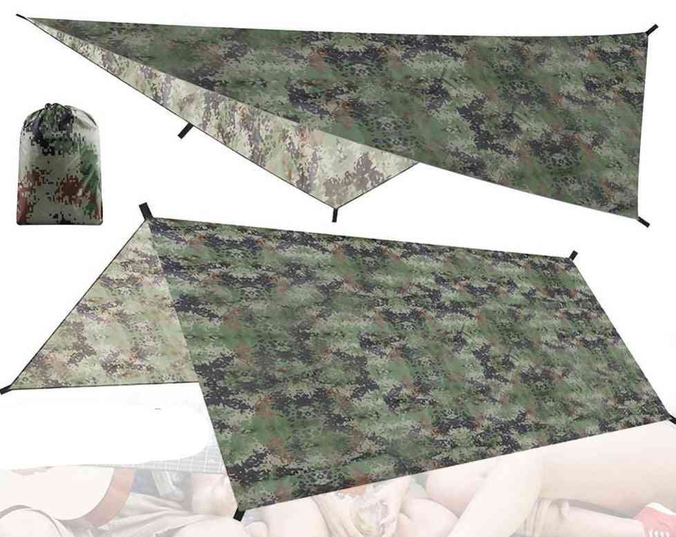 Portable Camouflage Camping Awning Waterproof Canopy Tarp Tent
