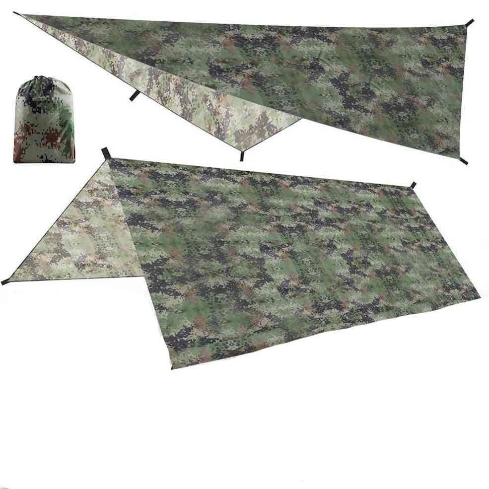 Camouflage Camping Awning Waterproof Canopy Tarp Tent