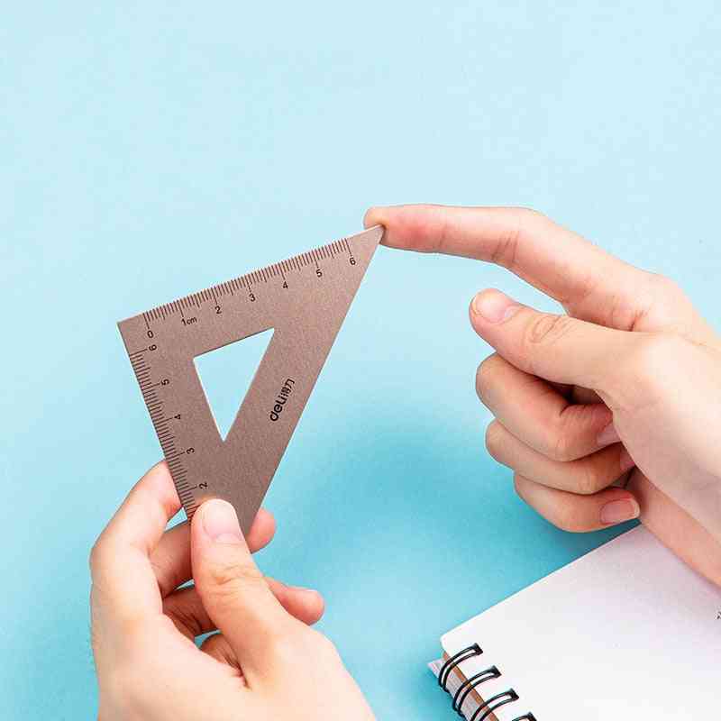 Ruler Set For Drawing Measurement Geometry Triangle Straightedge Protractor