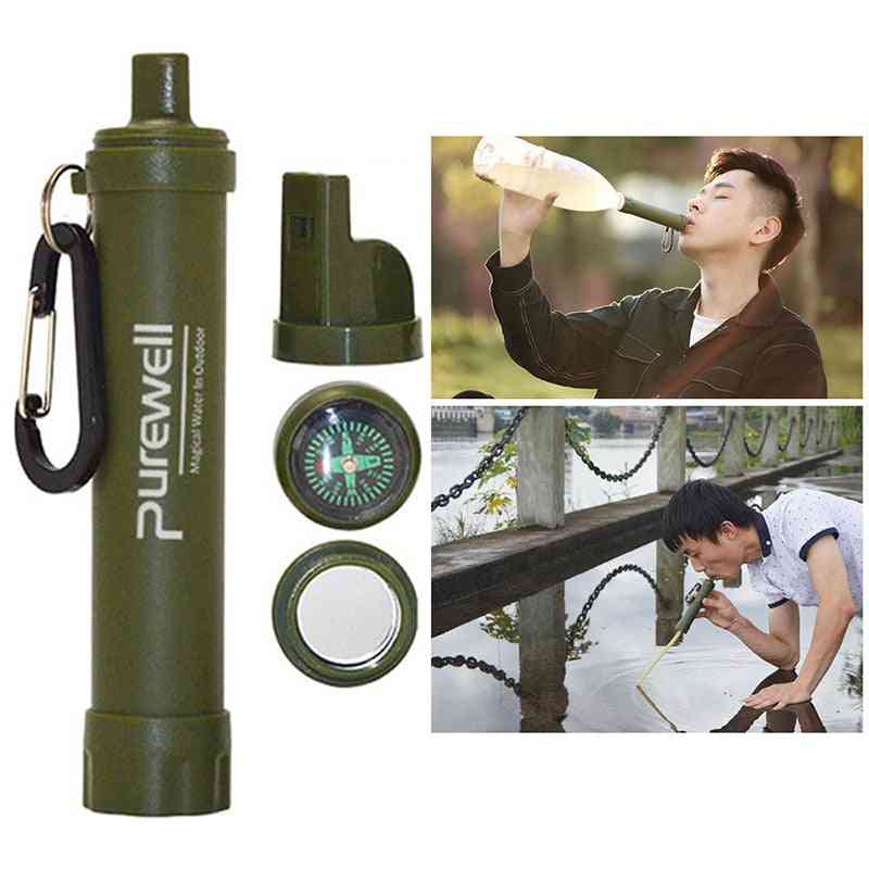 Portable Water Purifiers Outdoor Survival Filter Bottle