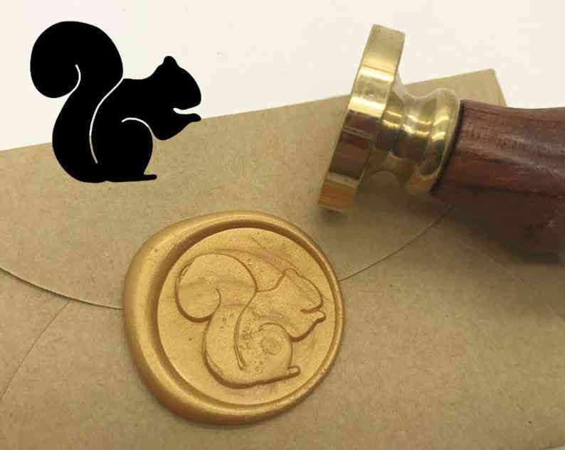 Squirrel, Wedding Invitation Sealing Wax Stamp Kits