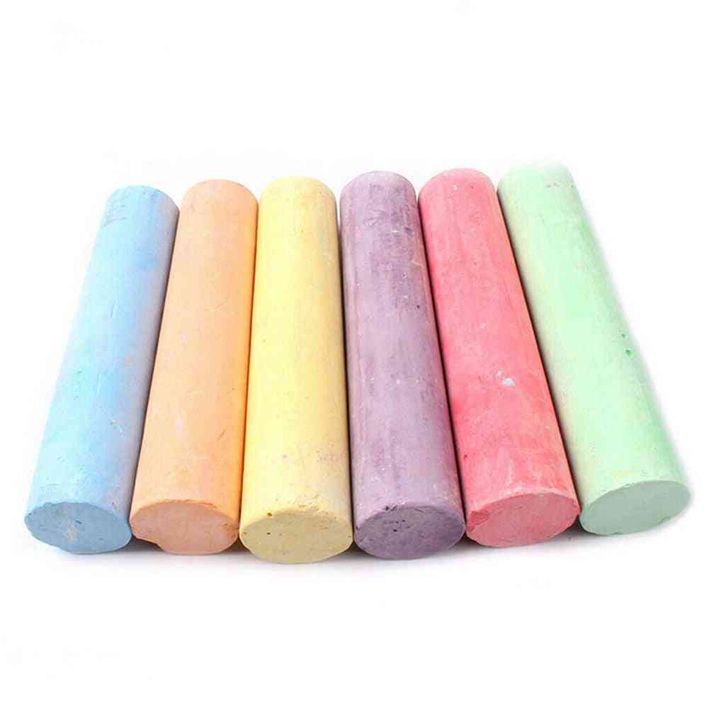 6/12pcs Mixed Color Dustless Chalk Sticks