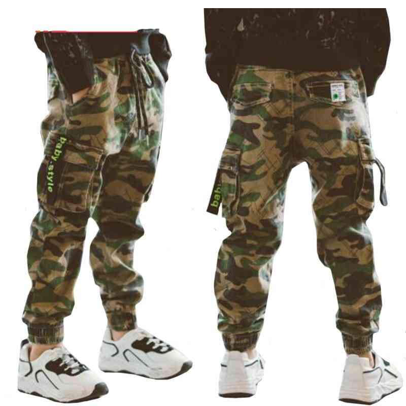 Boys Casual Cargo Pants For Kids Cotton Trousers Clothes