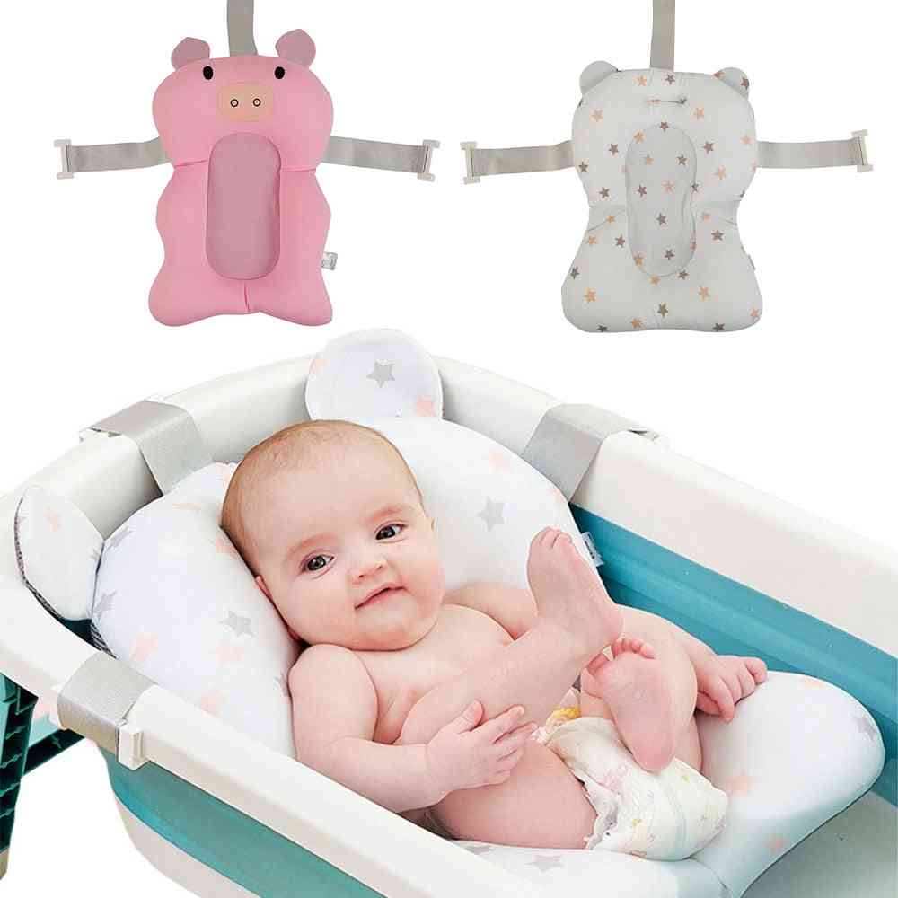 Infant Baby Bath Pad Newborn Shower Portable Air Cushion Bed