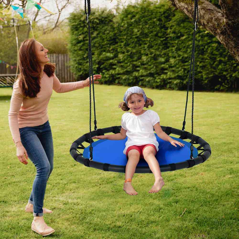 Flying Saucer Round Tree Swing Kids Play Set