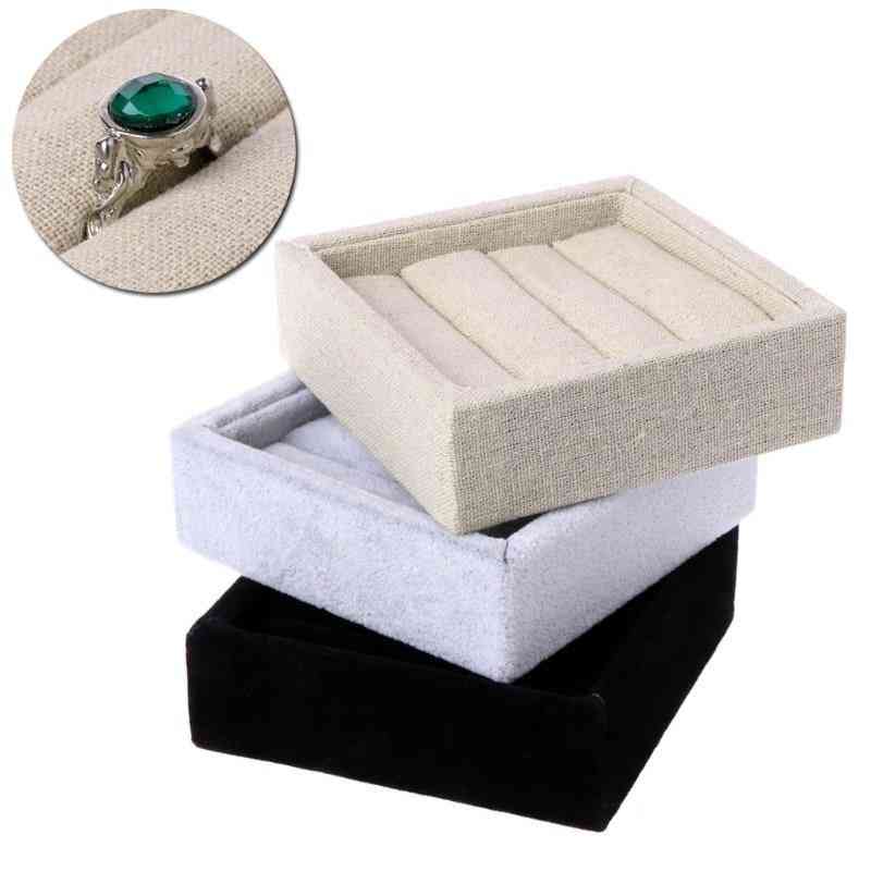 Jewelry Earring Ring Display Box Tray Holder