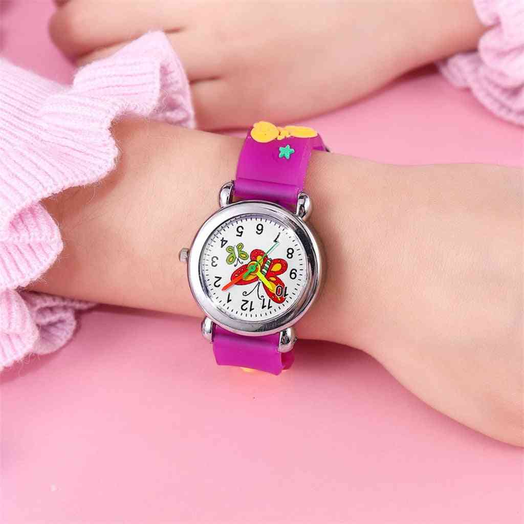 Leather Strap Cute's Cartoon Wristwatches