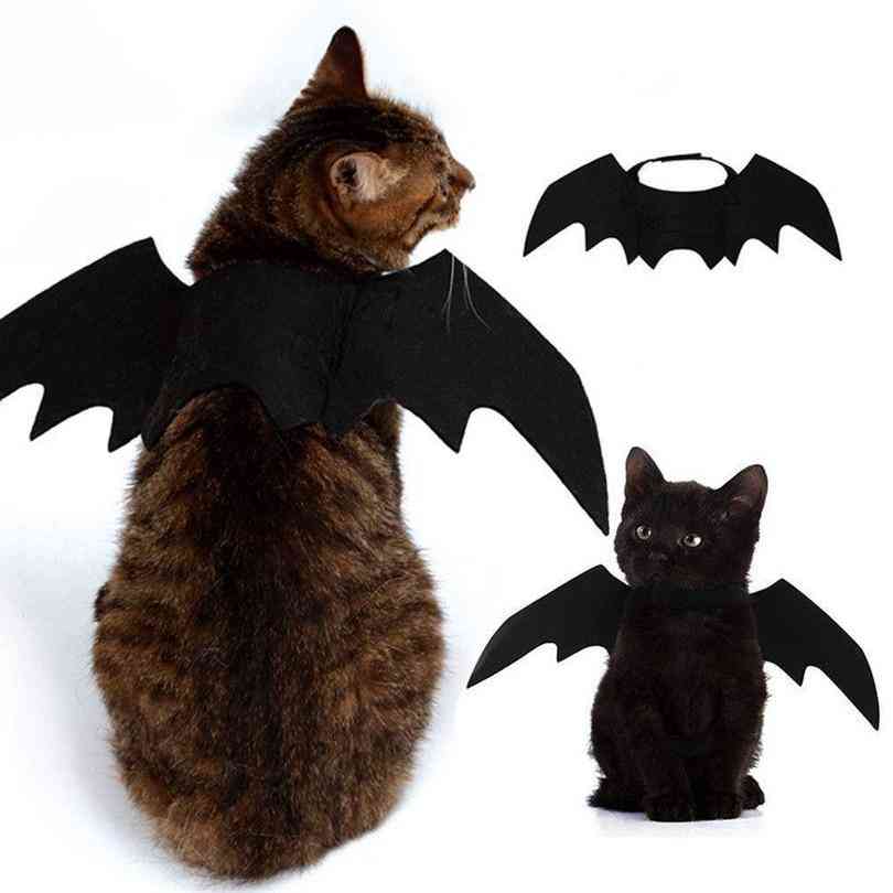 Roztomilý halloween malý mazlíček netopýří křídla halloween kočičí doplňky