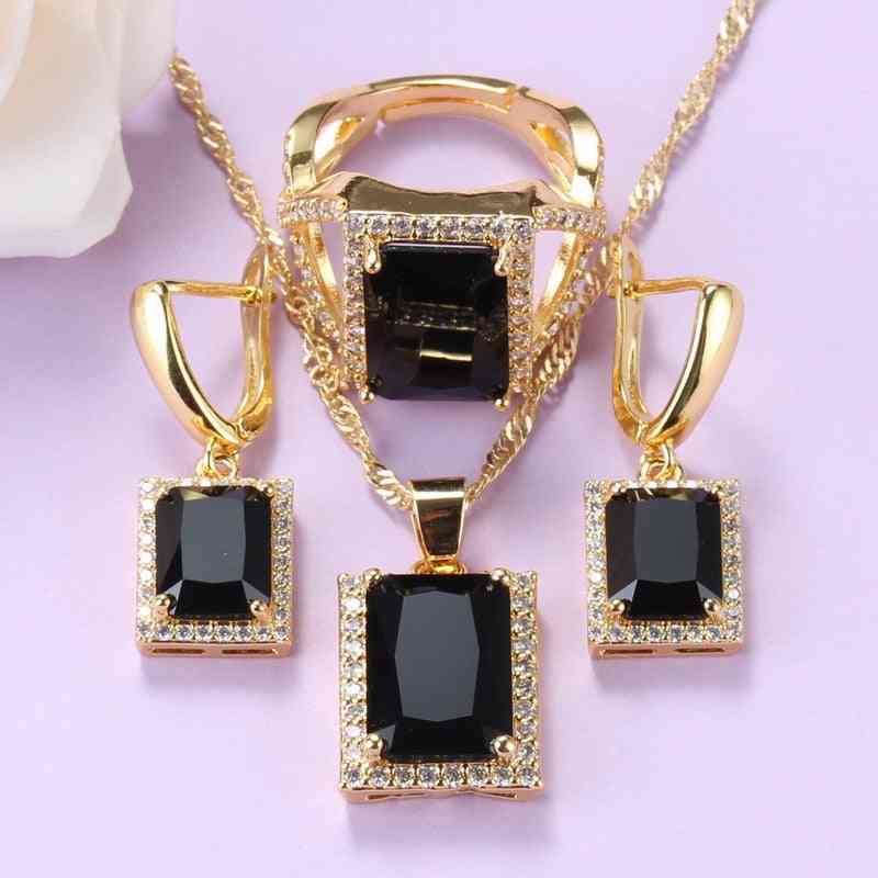 Yellow-gold Color  Jewelry Sets