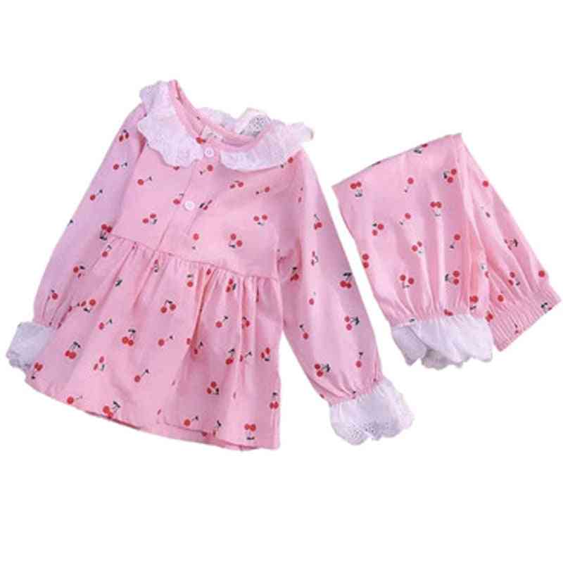 Girls, Baby Pajamas Sets Cotton Nightwear Clothes