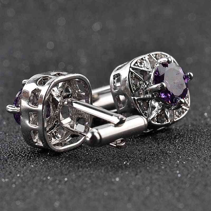 Luxury Crystal Cufflinks, Rhinestone Design Cufflink
