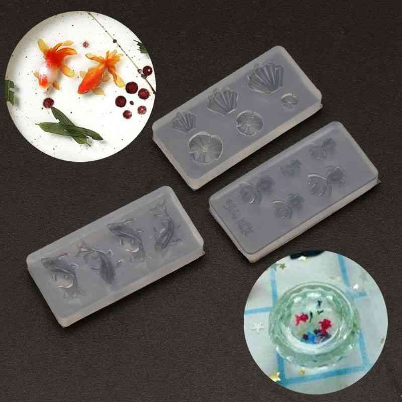 Goldfish Lotus- Leaf Water Dag, Earring Mold Kit