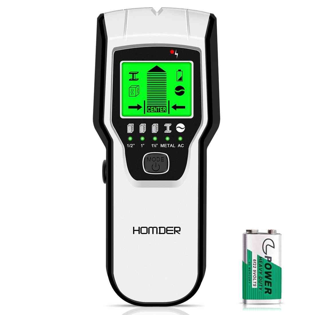 Electronic- Wall Center Sensor Detector With Digital Lcd Display & Sound