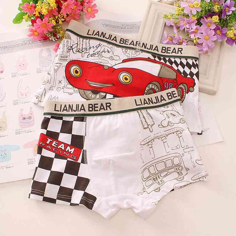 Baby's Cute Cartoon Pure Cotton Soft Boxers Underpants