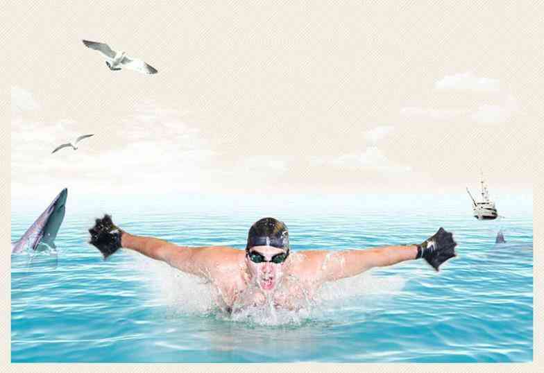 Dykning simhandskar flippers