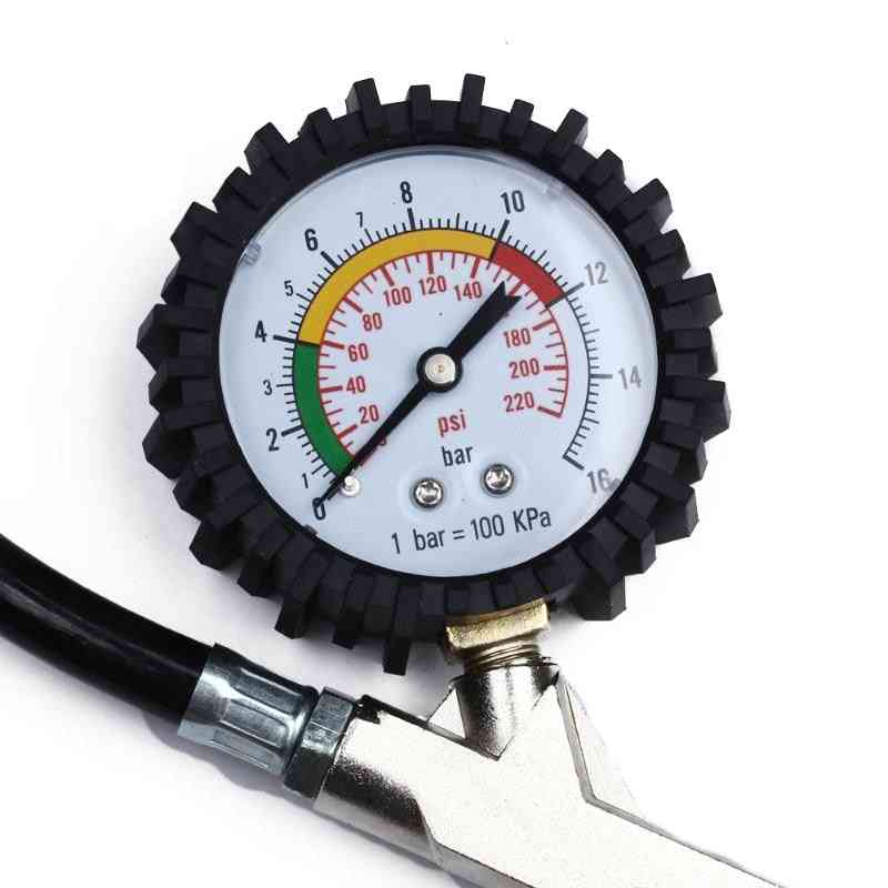 Tire Air Pressure Inflator Gauge Analog Dial Inflation Pumps