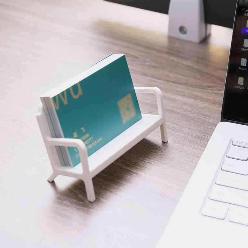 Bench Figure- Business Card Case, Holder Ornament For Office Table